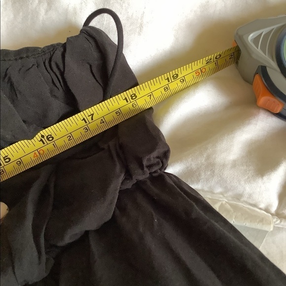 NWT L' Academie Women's Karsyn Midi Dress Black Size L Flowy Empire Waist Dress - Picture 11 of 11